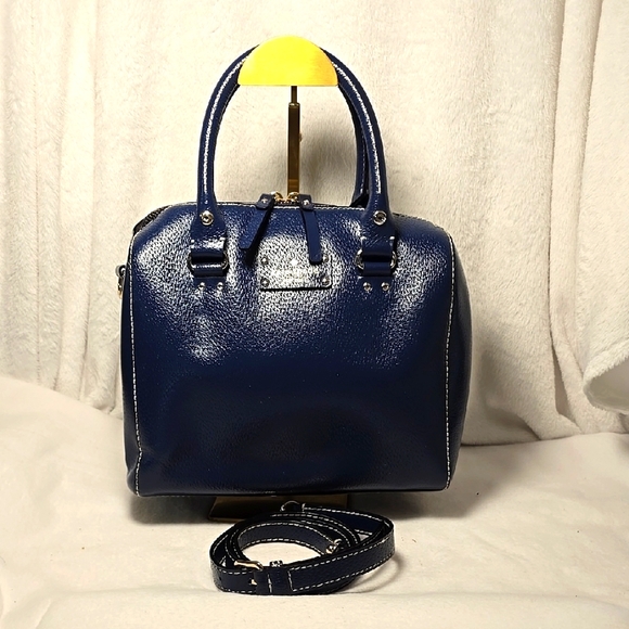 Kate Spade Alessa Wellesley Blue Satchel/Crossbody Bag